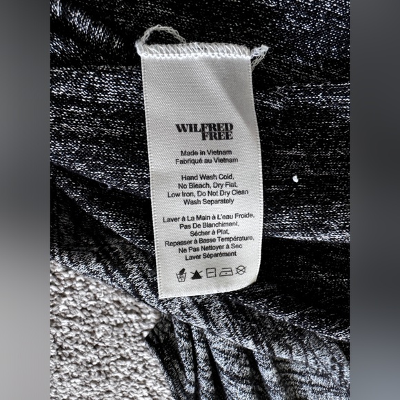 ARITZIA WILFRED FREE Burnette Tank Swing Top Racerback Black & Gray Marled Med - Picture 10 of 15